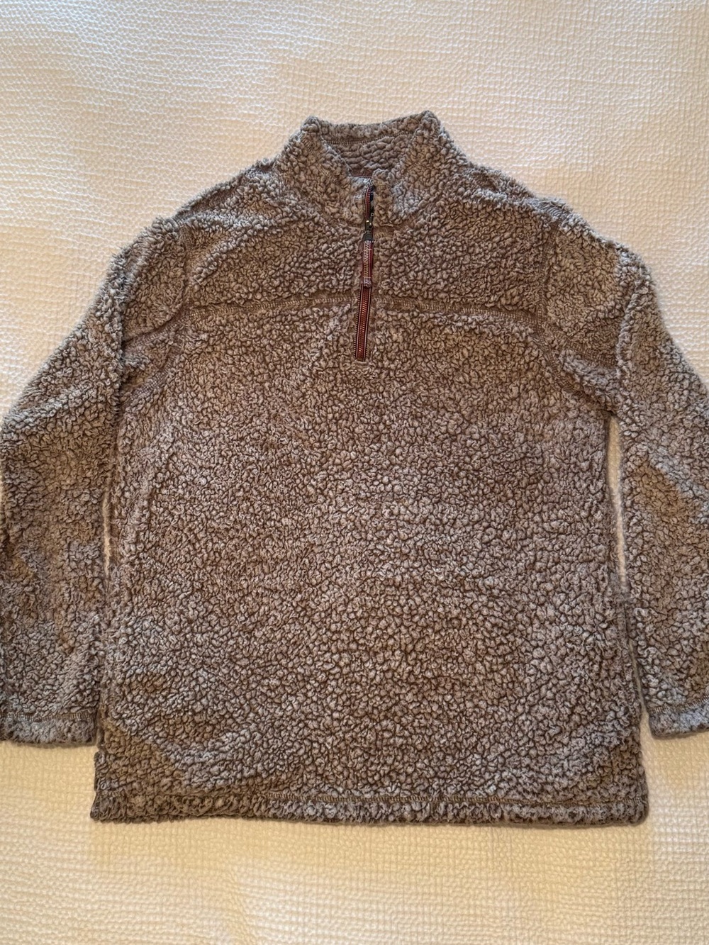 Alpine Sherpa | Sherpa Half-Zip Pullover Jacket | Size = L
